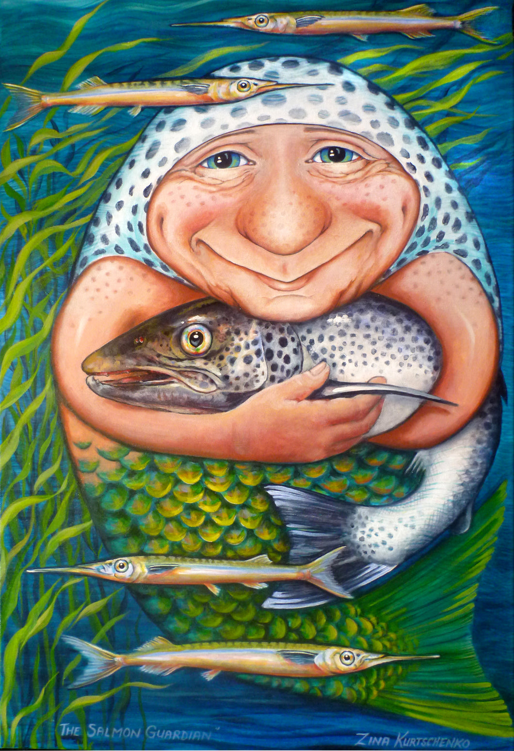 Salmon Madonna - Protector of the Oceans